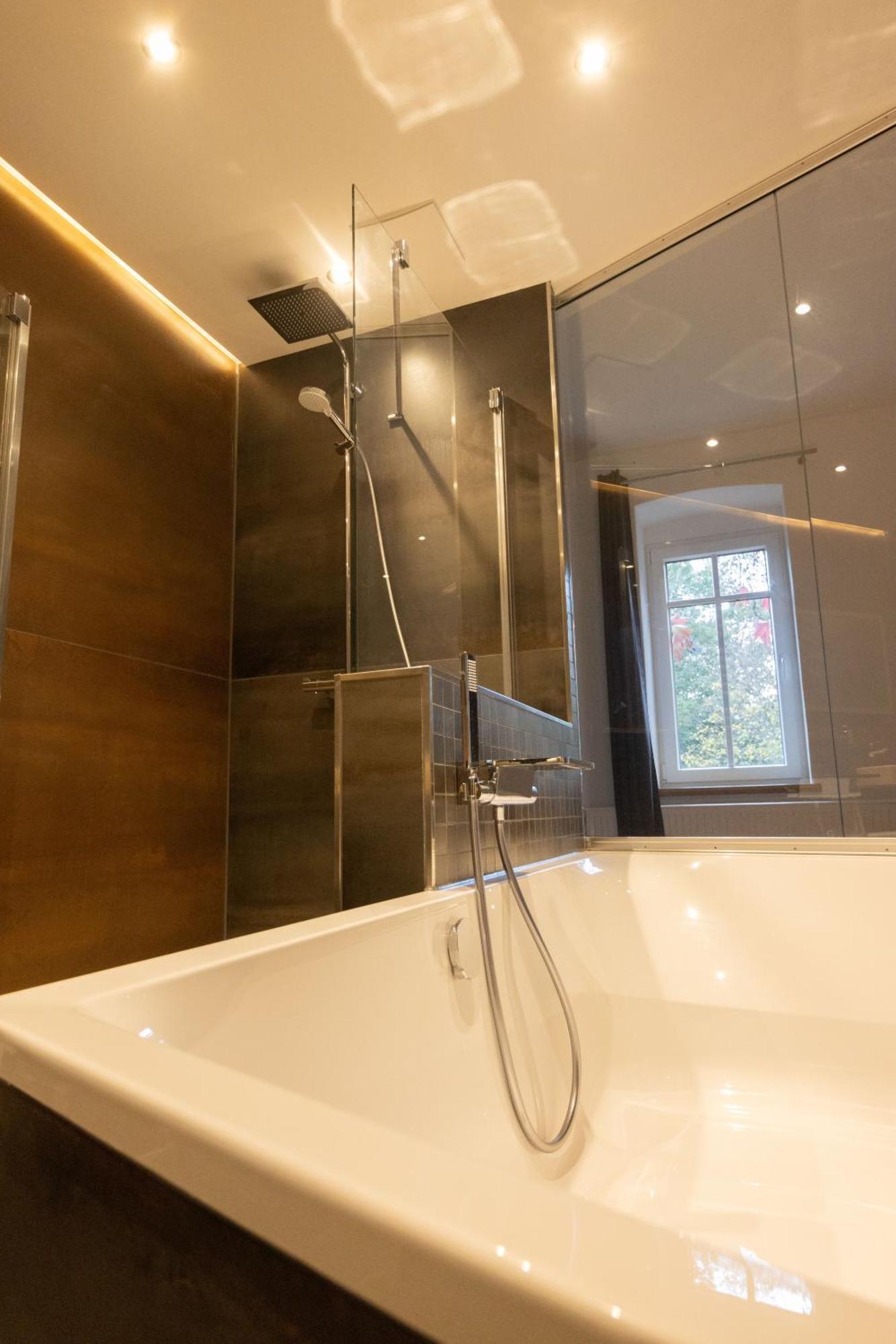 Loft Apartment Mit Grosser Badewanne B Mugeln Esterno foto